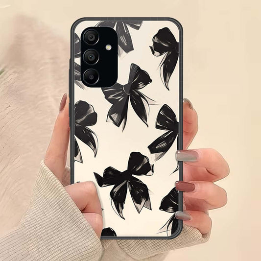 Samsung Galaxy A15 4GCover - ONation Bow Series - HQ Ultra Shine Premium Infinity Glass Soft Silicon Borders Case