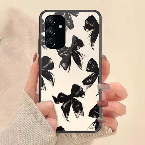 Samsung Galaxy A15 5GCover - ONation Bow Series - HQ Ultra Shine Premium Infinity Glass Soft Silicon Borders Case