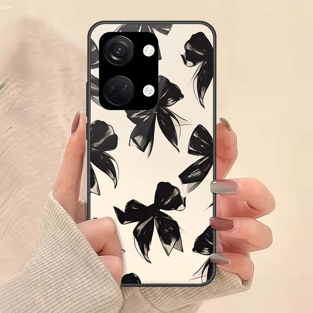 OnePlus Nord 3 Cover - ONation Bow Series - HQ Ultra Shine Premium Infinity Glass Soft Silicon Borders Case