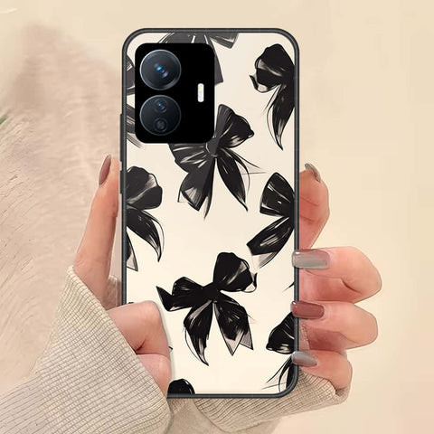 Vivo Y77e Cover - ONation Bow Series - HQ Ultra Shine Premium Infinity Glass Soft Silicon Borders Case