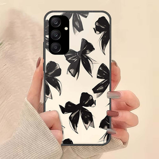 Samsung Galaxy A25 5G Cover - ONation Bow Series - HQ Ultra Shine Premium Infinity Glass Soft Silicon Borders Case
