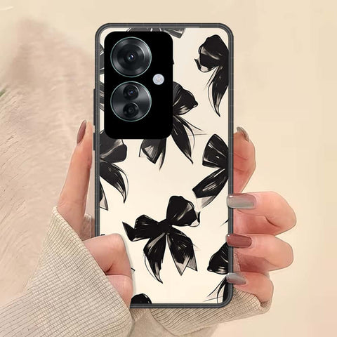 Oppo Reno 11F 5G Cover - ONation Bow Series - HQ Ultra Shine Premium Infinity Glass Soft Silicon Borders Case