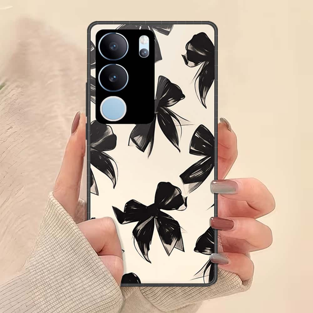Vivo S17 Pro Cover - ONation Bow Series - HQ Ultra Shine Premium Infinity Glass Soft Silicon Borders Case