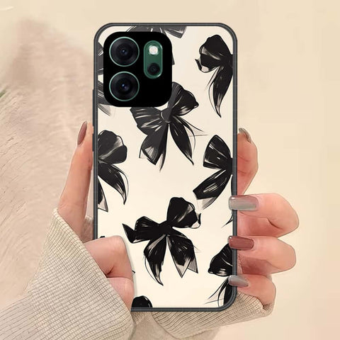 Oppo Reno 14F Cover - ONation Bow Series - HQ Ultra Shine Premium Infinity Glass Soft Silicon Borders Case