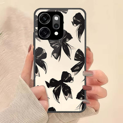 Oppo Reno 14 Pro Cover - ONation Bow Series - HQ Ultra Shine Premium Infinity Glass Soft Silicon Borders Case