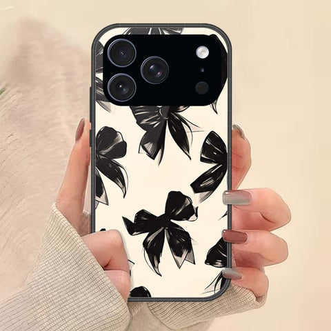 iPhone 17 Pro - ONation Bow Series - HQ Ultra Shine Premium Infinity Glass Soft Silicon Borders Case