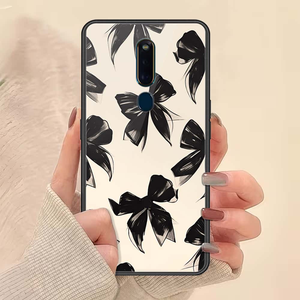 Huawei Honor Play 8A Cover - ONation Bow Series - HQ Ultra Shine Premium Infinity Glass Soft Silicon Borders Case