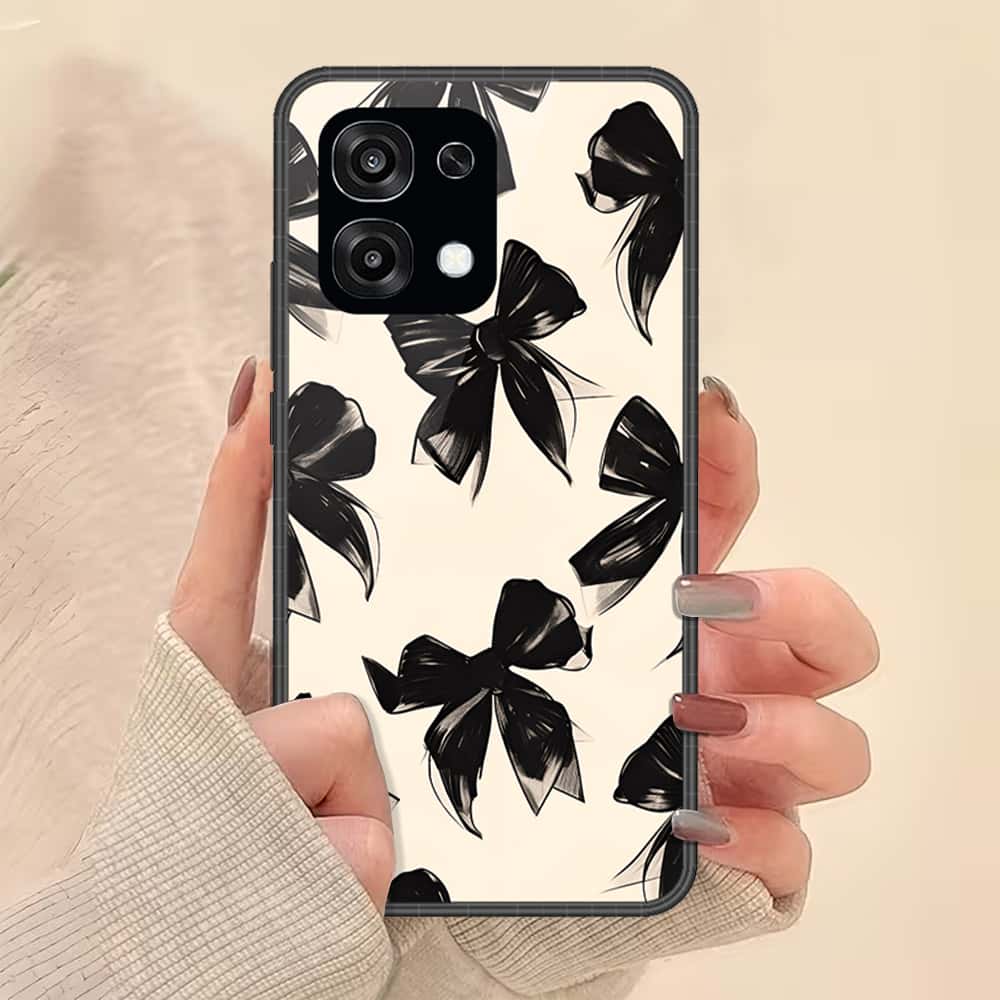 Oppo A6 Pro 5G Cover - ONation Bow Series - HQ Ultra Shine Premium Infinity Glass Soft Silicon Borders Case