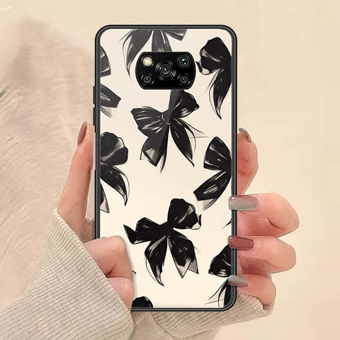 Xiaomi Poco X3 Cover - ONation Bow Series - HQ Ultra Shine Premium Infinity Glass Soft Silicon Borders Case
