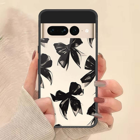 Google Pixel 7 Pro Cover - ONation Bow Series - HQ Ultra Shine Premium Infinity Glass Soft Silicon Borders Case