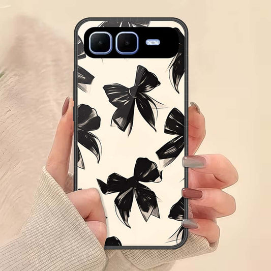 Infinix Smart 10 Plus Cover - ONation Bow Series - HQ Ultra Shine Premium Infinity Glass Soft Silicon Borders Case