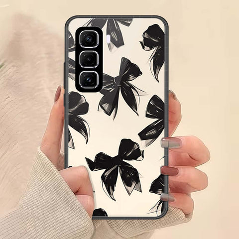 Infinix Hot 50 Pro Plus Cover - ONation Bow Series - HQ Ultra Shine Premium Infinity Glass Soft Silicon Borders Case