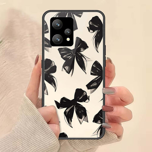 Oppo K10x Cover - ONation Bow Series - HQ Ultra Shine Premium Infinity Glass Soft Silicon Borders Case