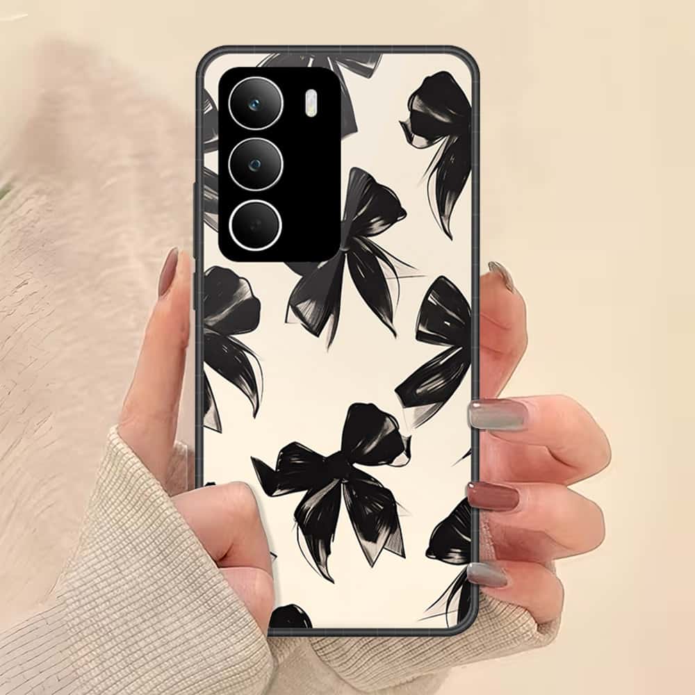 Realme C71 Cover - ONation Bow Series - HQ Ultra Shine Premium Infinity Glass Soft Silicon Borders Case