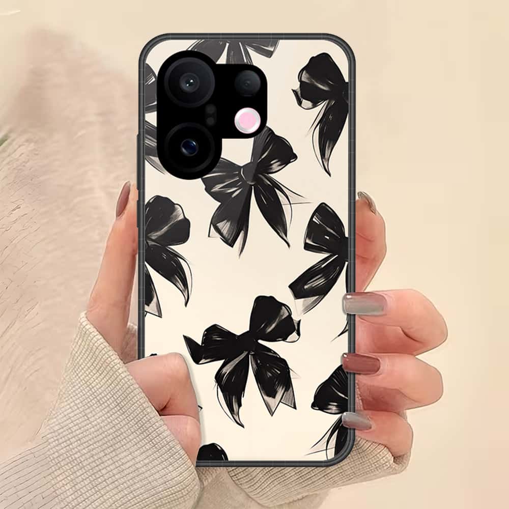 Vivo S30 Pro Mini Cover - ONation Bow Series - HQ Ultra Shine Premium Infinity Glass Soft Silicon Borders Case