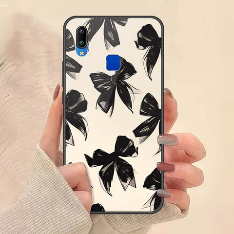 Vivo Y90 Cover - ONation Bow Series - HQ Ultra Shine Premium Infinity Glass Soft Silicon Borders Case