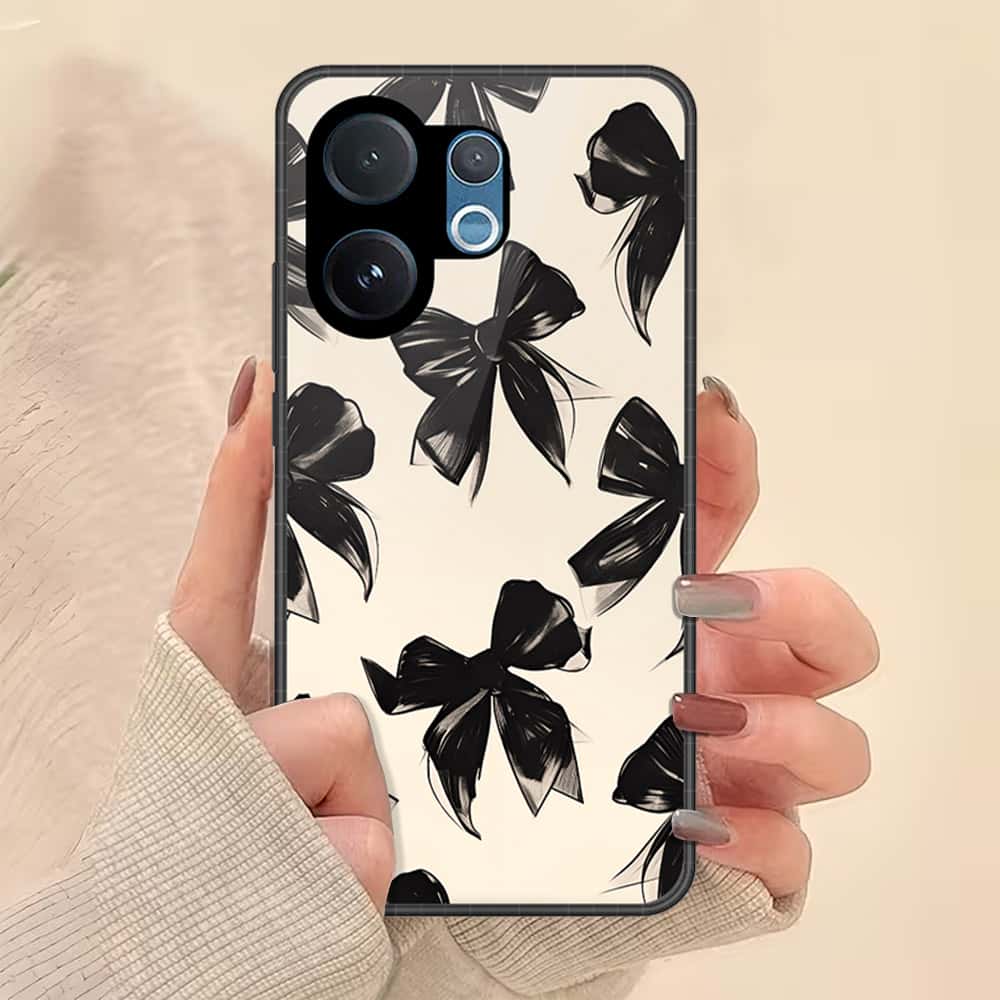 Vivo T4 Pro Cover - ONation Bow Series - HQ Ultra Shine Premium Infinity Glass Soft Silicon Borders Case