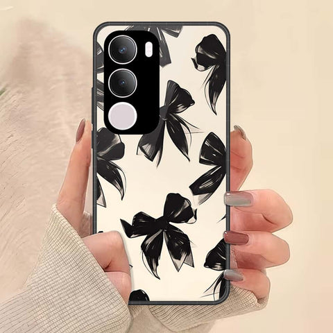 Vivo Y19s Cover - ONation Bow Series - HQ Ultra Shine Premium Infinity Glass Soft Silicon Borders Case