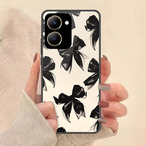 Vivo Y27s Cover - ONation Bow Series - HQ Ultra Shine Premium Infinity Glass Soft Silicon Borders Case