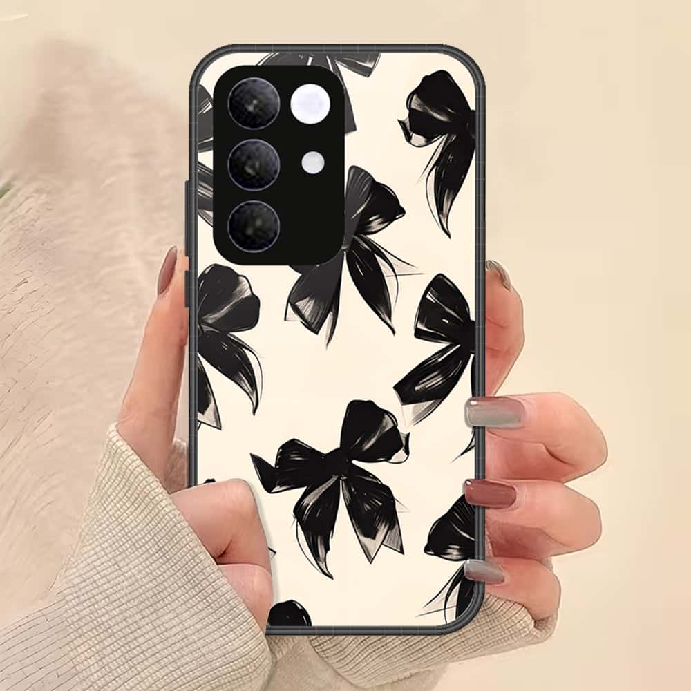 Realme C85 Pro Cover - ONation Bow Series - HQ Ultra Shine Premium Infinity Glass Soft Silicon Borders Case
