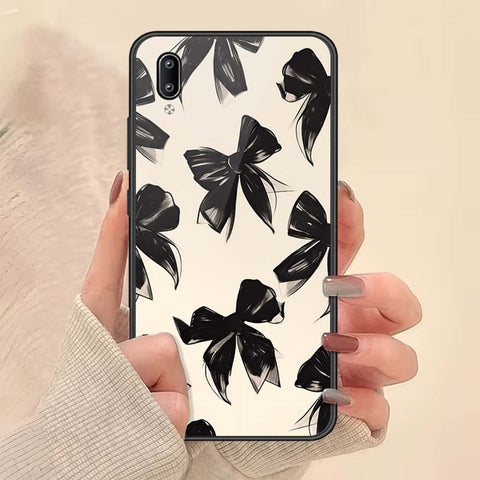 Vivo Y91 (Without Logo Hole) Cover - ONation Bow Series - HQ Ultra Shine Premium Infinity Glass Soft Silicon Borders Case