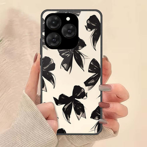 Realme 15T Cover - ONation Bow Series - HQ Ultra Shine Premium Infinity Glass Soft Silicon Borders Case