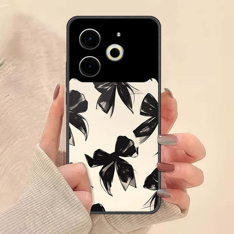 Tecno Pova 6 Cover - ONation Bow Series - HQ Ultra Shine Premium Infinity Glass Soft Silicon Borders Case