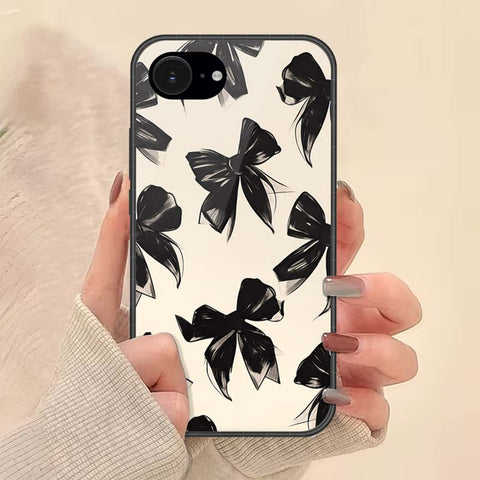 iPhone 17e Cover - ONation Bow Series - HQ Ultra Shine Premium Infinity Glass Soft Silicon Borders Case