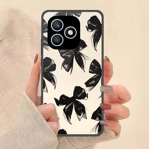 Honor X8d Cover - ONation Bow Series - HQ Ultra Shine Premium Infinity Glass Soft Silicon Borders Case