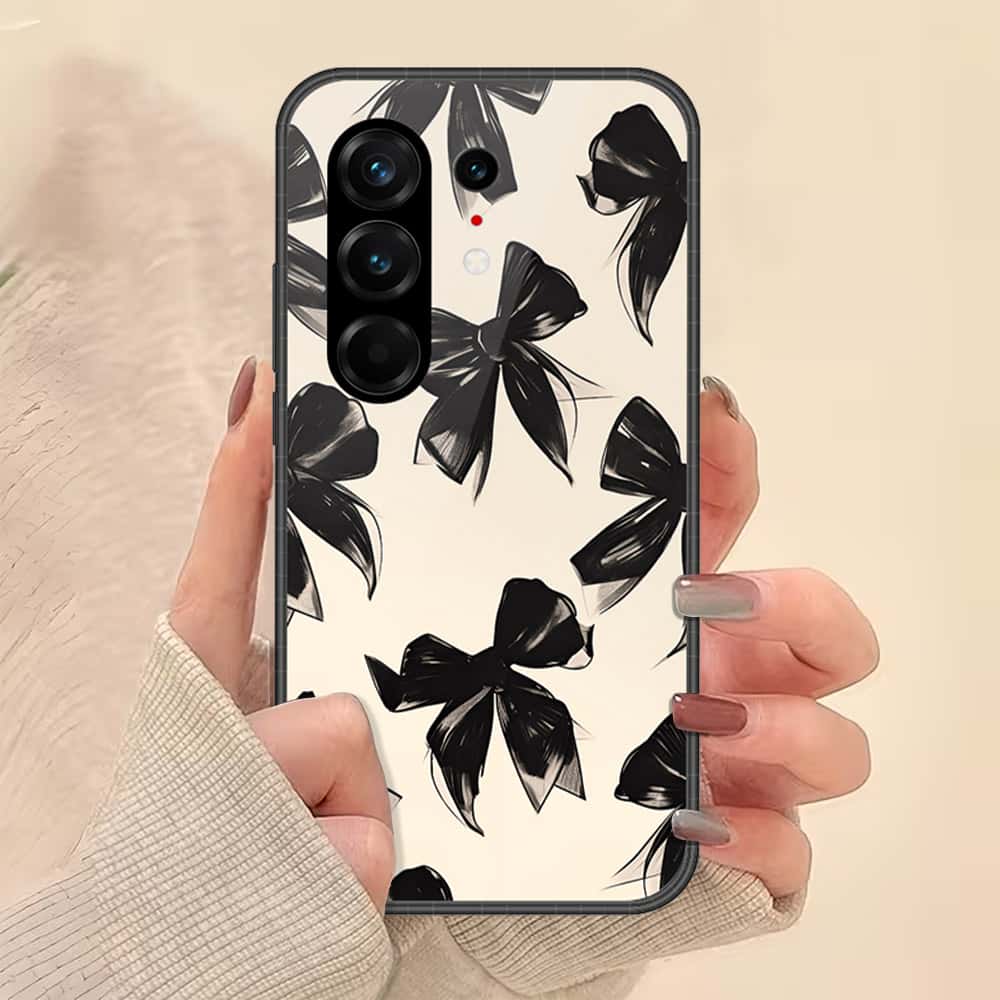 Tecno Camon 50 4G Cover - ONation Bow Series - HQ Ultra Shine Premium Infinity Glass Soft Silicon Borders Case