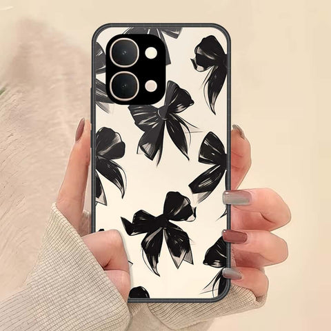 Vivo Y31d Cover - ONation Bow Series - HQ Ultra Shine Premium Infinity Glass Soft Silicon Borders Case
