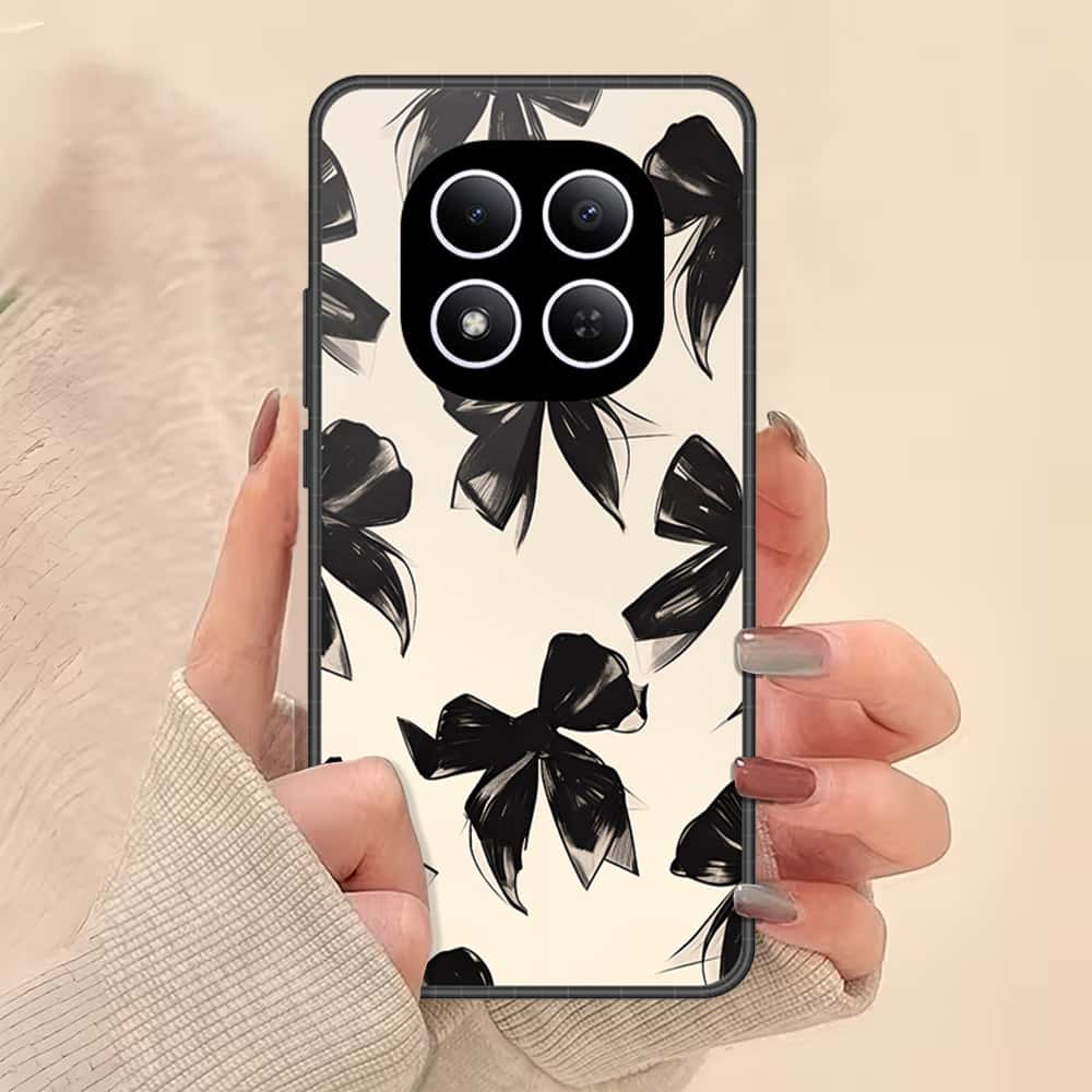 Xiaomi Redmi Note 15 Pro Cover - ONation Bow Series - HQ Ultra Shine Premium Infinity Glass Soft Silicon Borders Case