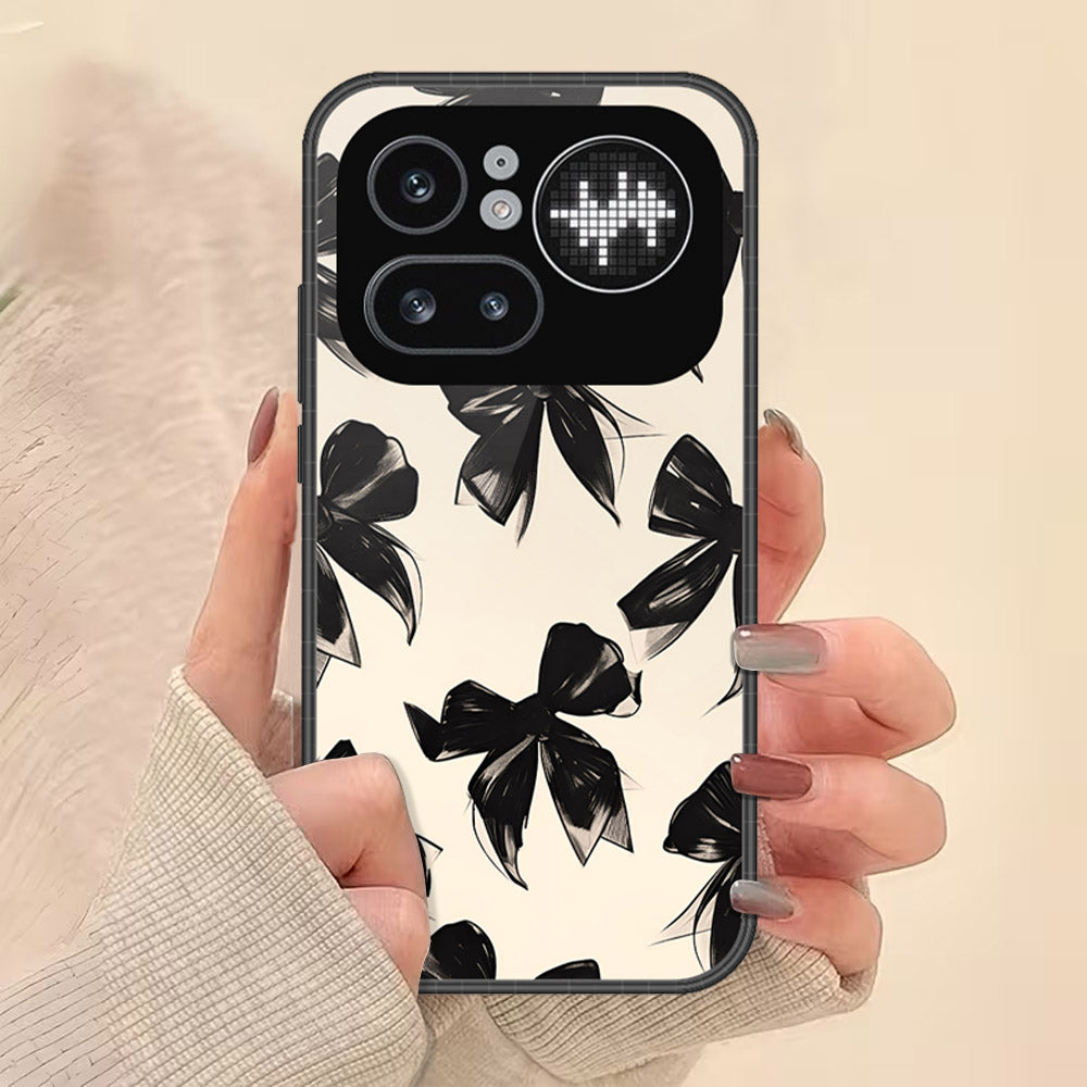 Nothing Phone 4a Pro Cover - ONation Bow Series - HQ Ultra Shine Premium Infinity Glass Soft Silicon Borders Case