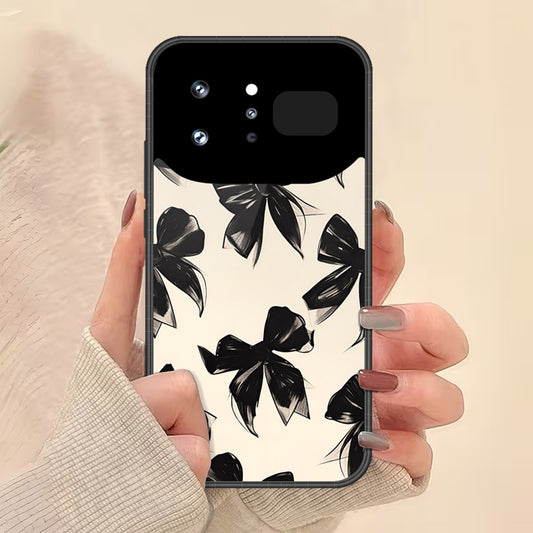 Infinix Note 60 Ultra Cover - ONation Bow Series - HQ Ultra Shine Premium Infinity Glass Soft Silicon Borders Case