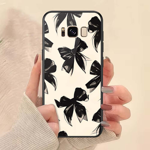 Samsung Galaxy S8 Plus Cover - ONation Bow Series - HQ Ultra Shine Premium Infinity Glass Soft Silicon Borders Case
