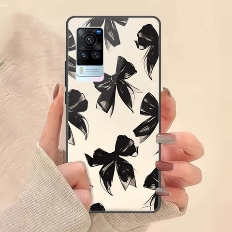 Vivo X60 Pro Cover - ONation Bow Series - HQ Ultra Shine Premium Infinity Glass Soft Silicon Borders Case