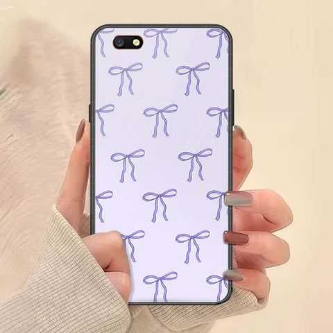 Oppo A77 Cover - ONation Bow Series - HQ Ultra Shine Premium Infinity Glass Soft Silicon Borders Case