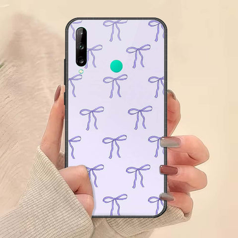 Huawei P40 lite E Cover - ONation Bow Series - HQ Ultra Shine Premium Infinity Glass Soft Silicon Borders Case