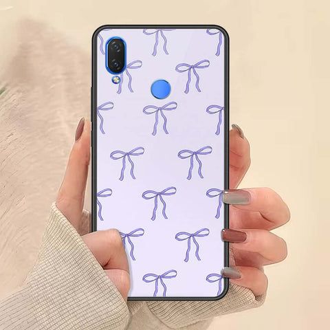 Huawei Nova 3 Cover - ONation Bow Series - HQ Ultra Shine Premium Infinity Glass Soft Silicon Borders Case