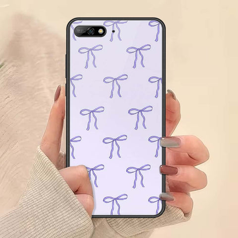 Huawei Y6 Prime 2018 Cover - ONation Bow Series - HQ Ultra Shine Premium Infinity Glass Soft Silicon Borders Case