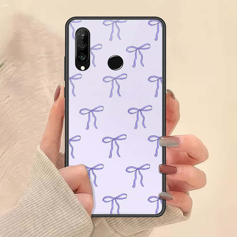 Huawei Nova 4e Cover - ONation Bow Series - HQ Ultra Shine Premium Infinity Glass Soft Silicon Borders Case