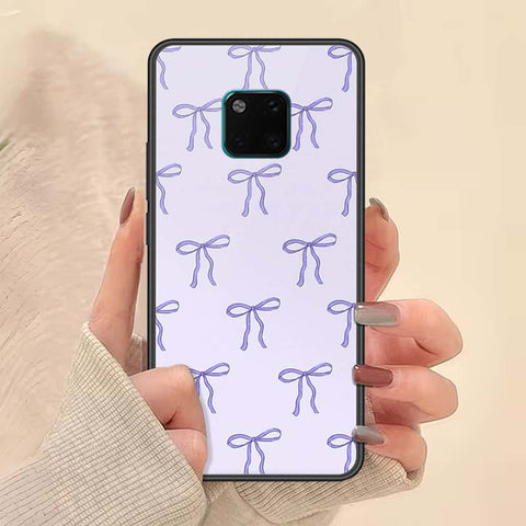 Huawei Mate 20 Pro Cover - ONation Bow Series - HQ Ultra Shine Premium Infinity Glass Soft Silicon Borders Case
