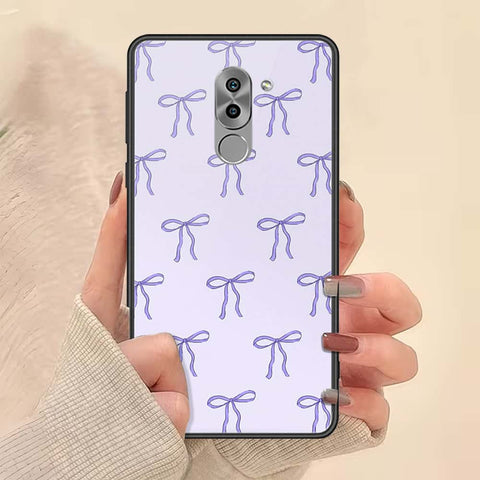 Huawei Honor 6X Cover - ONation Bow Series - HQ Ultra Shine Premium Infinity Glass Soft Silicon Borders Case