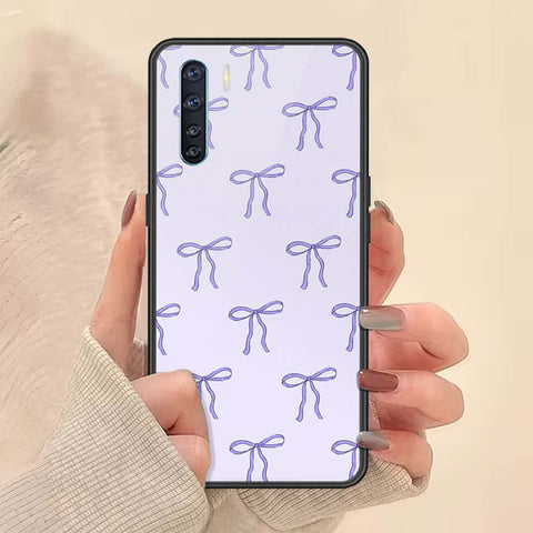 Oppo Reno 3 Cover - ONation Bow Series - HQ Ultra Shine Premium Infinity Glass Soft Silicon Borders Case