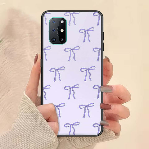 OnePlus 8T Cover - ONation Bow Series - HQ Ultra Shine Premium Infinity Glass Soft Silicon Borders Case