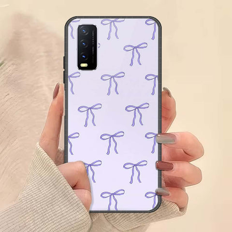 Vivo Y20s Cover - ONation Bow Series - HQ Ultra Shine Premium Infinity Glass Soft Silicon Borders Case
