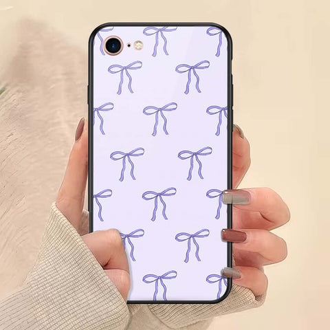 iPhone 8 / 7 - ONation Bow Series - HQ Ultra Shine Premium Infinity Glass Soft Silicon Borders Case