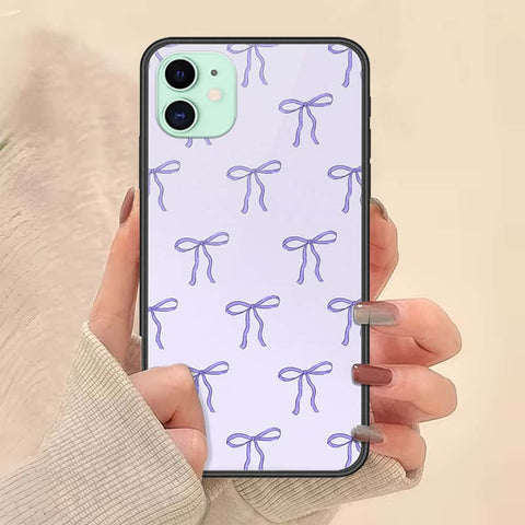 iPhone 11 - ONation Bow Series - HQ Ultra Shine Premium Infinity Glass Soft Silicon Borders Case