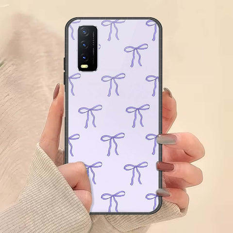 Vivo Y20i Cover - ONation Bow Series - HQ Ultra Shine Premium Infinity Glass Soft Silicon Borders Case