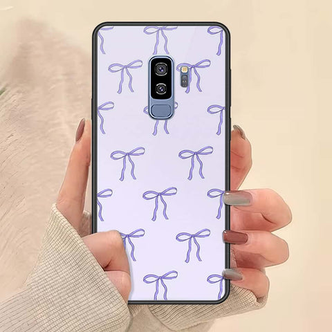 Samsung Galaxy S9 Plus Cover - ONation Bow Series - HQ Ultra Shine Premium Infinity Glass Soft Silicon Borders Case